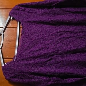 Adrianna Papell Purple Lace Dress